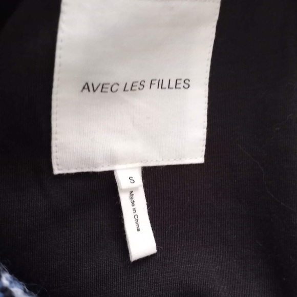 Avec Les Filles Blue Plaid Bomber Jacket NEW never worn - Picture 8 of 12